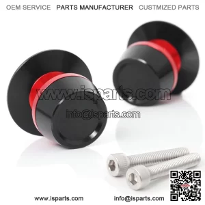 8mm Red Swingarm Spools Screws for Kawasaki Z650 2017-2023