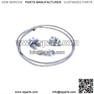 68135 ATV Plow Electric Actuator Wire Rope replacement for PN 67650 Silver (For: Honda FourTrax Foreman 400)