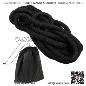 Black 1" x 31.5' Kinetic Energy Truck Tow Recovery Rope Snatch Strap 33500 LBS