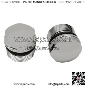 Drag Specialties Domed Fork Tube Caps For Harley 1988-2007
