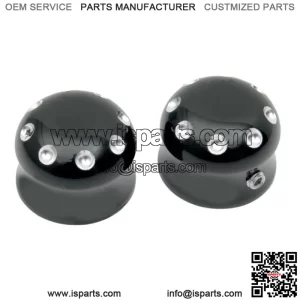 Covingtons Dimpled Front Axle Caps For Harley