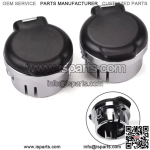Outlet Plug Cover Cap Fits For Silverado Sierra Chevy GMC 12v Dash Retainer 2PCS (For: More than one vehicle)