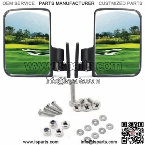 Golf Cart Side Mirrors, Rear View Mirror for Club Car EZGO Yamaha & others