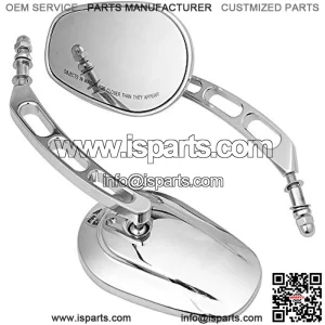 Motorcycle 8mm Rearview Mirror Rear Side Mirrors for Harley Road King Sportster Fatboy Dyna FXDF FLSTF Softail