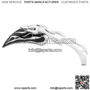 Biker's Choice Flame Teardrop Mirror