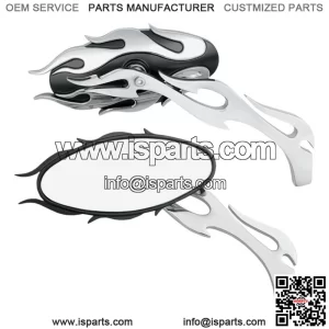 Drag Specialties Oval Flame Mirrors