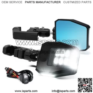 UTV Rear View Side Mirrors w/ LED for 1.75" to 2" Roll Bar Polaris RZR Can-Am X3 (For: More than one vehicle)