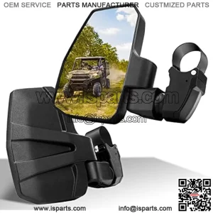 UTV Side Mirrors, You No Longer Need to Adjust by Hand??Innovative Automatic Reset Function, for 1.5"-2.0" Roll Cage, Compatible with Polaris RZR, Can Am Maverick, Honda Pioneer, Kawasaki Mule
