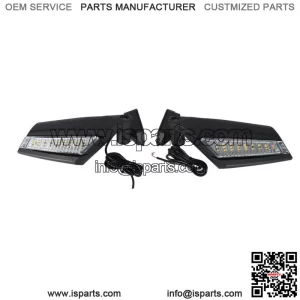 Updated Side View Mirror with LED Lights For Can Am Maverick X3 Max R 2017-2023