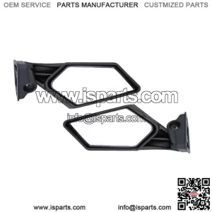 Black Racing Rear View Side Mirrors For Can-Am Maverick X3 Max R UTV 2017 2018 w
