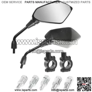 Motorcycle Mirrors,Motorcycle Mirrors for Handlebar,TV Mirrors Motorcycle Rear View Mirror,Car Accessories Handlebar Rear View Side Mirror with M8 M10 Bolt,Fits Bike,Scooter,ATV,UTV,Dirt Bike