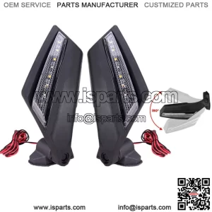 LED Turn Signal Racing Side Mirrors For CAN AM Maverick X3 Max Turbo R 2017-2023 (For: More than one vehicle)