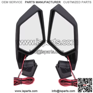 Rear Racing Side Mirrors LED Light For Can Am Maverick X3 Max Turbo R 2017-2023 (For: More than one vehicle)