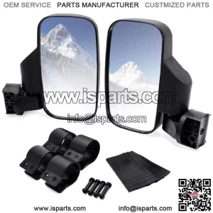 UTV Rear View Side Mirrors 1.75" For Polaris Ranger RZR XP Crew 570 800 900 1000 (For: More than one vehicle)