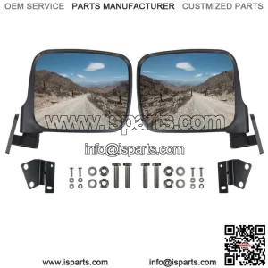 2pcs LH&RH Side Rear View Mirrors Compatible with Kawasaki Teryx 800 2016-2023 (For: More than one vehicle)