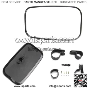 UTV Rear Side View Mirror 1.5" 1.75" 2" Clamp For Polaris YAMAHA HONDA Can-Am (For: More than one vehicle)