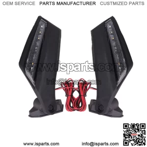 ADJUSTABLE Racing Side Mirrors W/ LED Turn Signal Lights For Can-Am Maverick X3 (For: More than one vehicle)