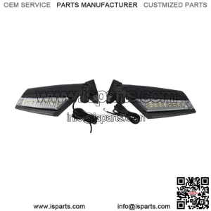 LED Turn Signal Racing Side Mirrors For 2017-2021 Can-Am Maverick X3 Max Turbo R (For: More than one vehicle)