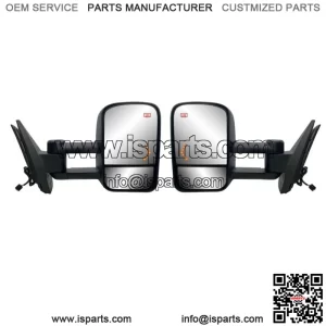 Pair Right+Left Side Towing Mirror for 2007 to 2013 Chevy Silverado and Sierra (For: More than one vehicle)