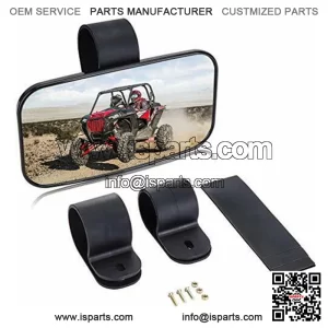 UTV Rear View Center Mirror for 1.5"-2" Polaris RZR 570 S 900 XP 1000 Can Am X3 (Fits: Yamaha Rhino 660)