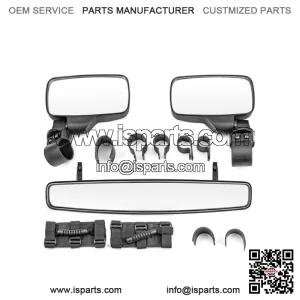 Rear Side View Center Mirror W/Handles For Kawasaki Teryx KRX 1000 Teryx 750 800 (Fits: Yamaha Rhino 660)