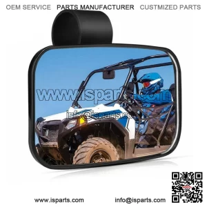 UTV Rear View Center Mirror Fits 1.5" - 2" Bar - For Polaris  RZR  Rhino Honda (Fits: Yamaha Rhino 660)