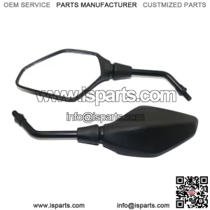 Mirror for Motorbike, Motorcycle Rearview Mirror, Motorbike Mirror Universal 7/8 inches 22mm, High Definition, with M8 M10 Clockwise and Counter Clockwise Threaded Bolts, for Motorcycle ATV Scooter