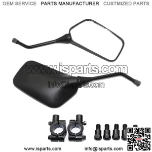 Handlebar Bar End Mirrors Rearview Mirrors Black Motorbike Accessories Moto Rear View Mirrors Mirror Motorcycle Rearview (Color : 10mm)