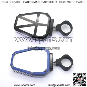 Motorcycle Rear View Mirrors Beach Buggy All Terrain Mirror Motorcycle Reflector 1.75/2 Universal For ATV/UTV Mirrors Blue