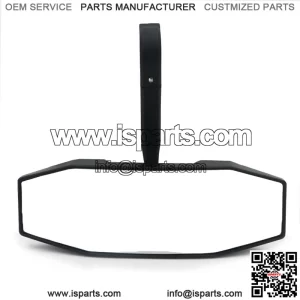 Rear View Center Side UTV ATV Mirror Black 1.75" Bar For Polaris General RZR XP