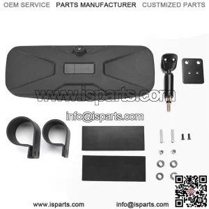 UTV Rear View Mirror, Frokom RZR center rear view mirror for 1.75"-2" Roll Bar Cage fits Polaris RZR 1000 XP Turbo PRO XP R Talon pioneer 1000 YXZ 1000 Teryx Kawasaki Mule,Convex&Adjustable