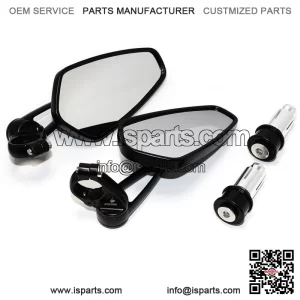Bar End Mirrors for Kawasaki Z125PRO/Z650/Z750/Z800/Z900 - Convex Glass