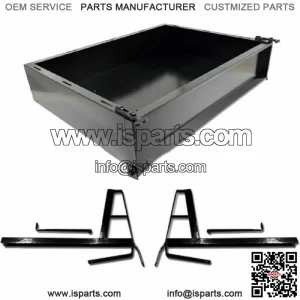 Club Car DS 1982 - 2000.5 Golf Cart Black Steel Utility Cargo Box with Stand