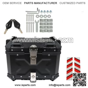 45L Motorcycle Luggage Waterproof Tail Box Scooter Trunk Storage Top Case Balck