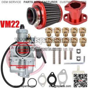 VM22 Carburetor Kit fit Mikuni Predator 212cc GX200 BK200 CT200U Mini Bike RED