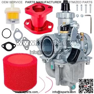 212cc Carburetor Carb And Mainfold Racing Intake Pipe Come With Air Filte VM22 196cc GX160 GX200 CT200U KT196 Mikuni Predator Moto Mini Bike Go Kart Motorcycles