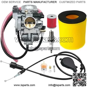 Eiger 400 Carburetor For Suzuki LT-F400 2x4 4x4 2002-2007 Replaces # 13200-38F22 13200-38F2V With Throttle Cable