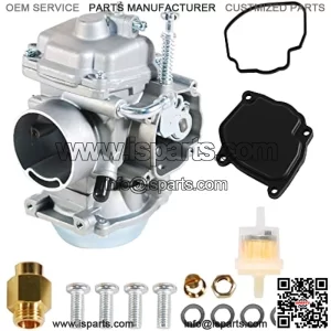 Carburetor with Fuel Filter Fit for 1990-1999 Suzuki Quadrunner 250 LTF 250 LT-4WD LTF250F LT-F4WD LTF250 Carb 2x4 4x4