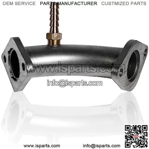 Performance Racing Intake Pipe Inlet Manifold w/Pulse For Coleman 196cc Mini bike Predator 212 Ghost 224cc Engine, KT196 Go kart, BT200X CT200U EX, Baja Warrior MB200, Honda GX200 Engine