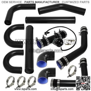 2.5" 63mm Universal Intercooler Pipe Piping Kit + BOV Turbo Blow Off Valve Kit