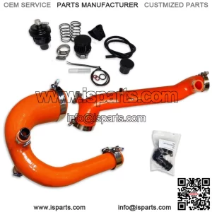 Orange Polaris RZR Turbo R XP PRO Silicone Charge Tube Kit & Blow Off Valve