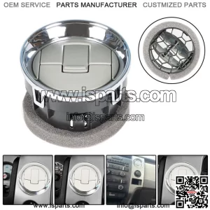 Dash Chrome Louver Air Vent Louvre AC Heater Interior For Ford F150 2009-2014