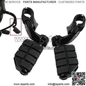 32mm 1 1/4" Highway Engine Guard Bar Highway Footpegs Mount Kit Fits Compatible with Touring Road Electra Street Glide Road King Dyna Sportster