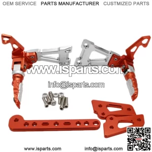 Motorcycle CNC Adjustable Rearset Footrest Pegs Pedal Set For LC150 EXCITER150 SNIPER150 Y125ZR