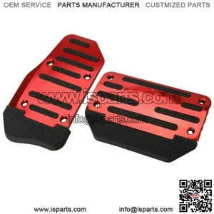 [RED] Non-Slip Automatic Gas Brake Foot Pedal Pad Cover Car Accessories Parts (For: More than one vehicle)