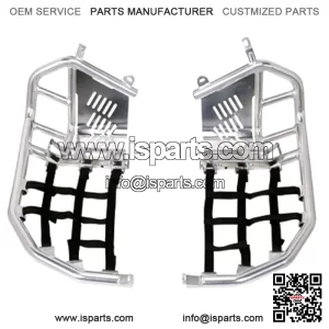 Aluminum Foot Peg Nerf Bars Yamaha 700 700R 2006-2024 Black Webbing (For: More than one vehicle)