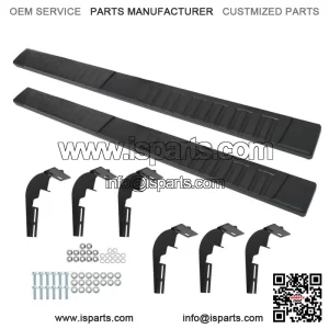 Quad Cab 6" Black Running Board Nerf Bar Side Step H For 2009-2018 Dodge Ram