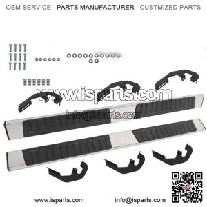 6" Running Boards For Silverado GMC Sierra Double Extended Cab 2007-18 Side Step