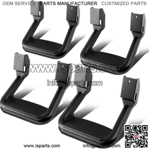Pickup Aluminum Alloy Footboard 4 Pack #Black