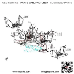 Foot Pedal Left CFMOTO Long X5 500